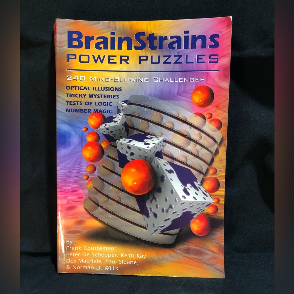 BRAIN STRAINS POWER PUZZLES Book with answer key